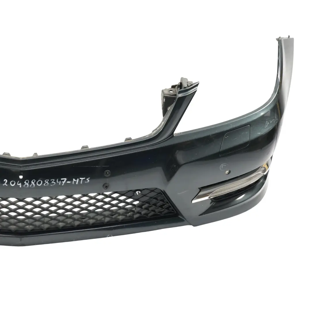 Front Bumper AMG Trim Panel Cover Magnetite Black Metallic - 183 to Mercedes W204 with Part number A2048808347 Mercedes W204 Front Bumper AMG Trim Panel Cover Magnetite Black Metallic - 183 - SKU A2048808347-MTS - Part number A2048808347