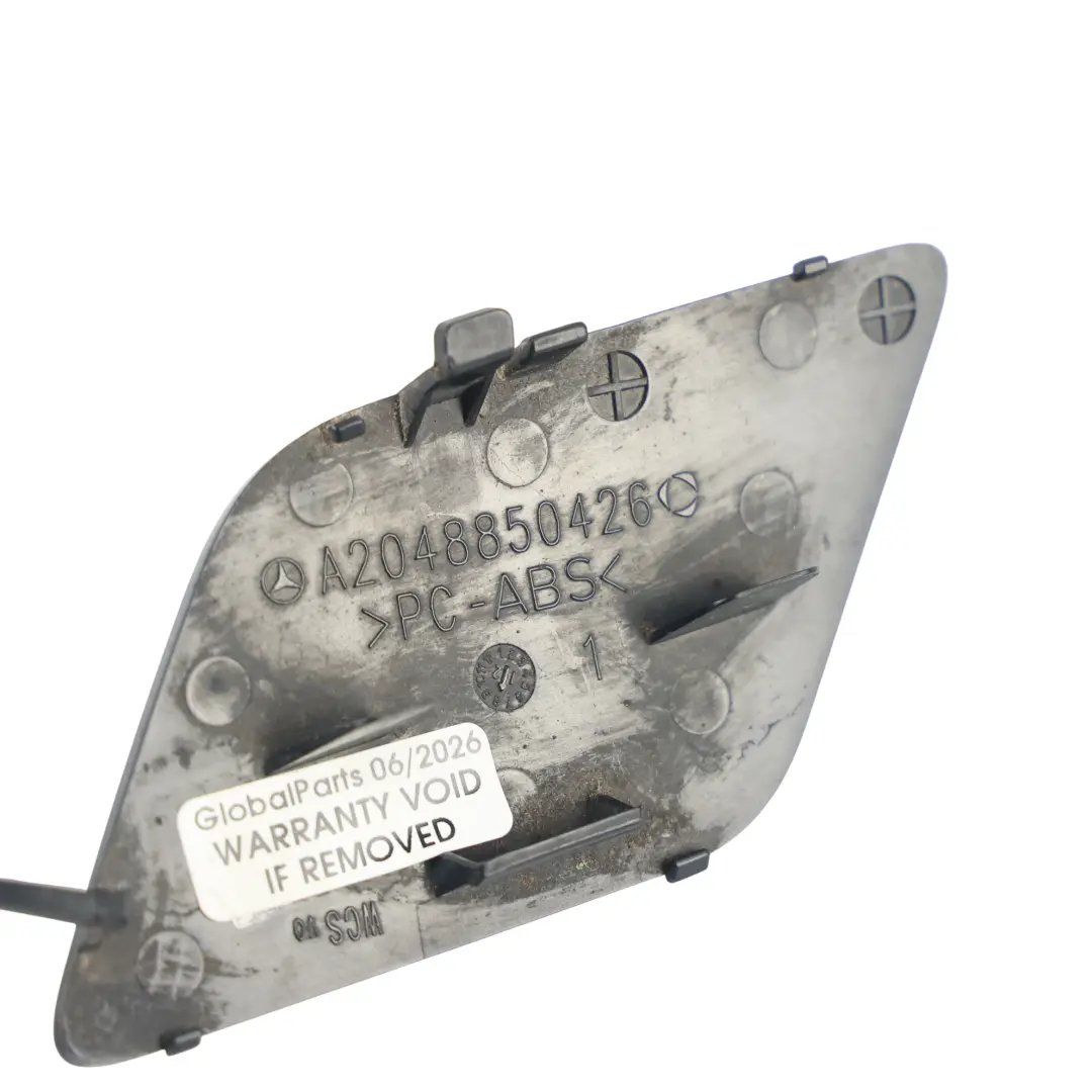 Mercedes W204 Stoßstange Vorne Abschleppöse Klappe Abdeckung Obsidianschwarz 197 - SKU A2048850426-OB - Teilenummer A2048850426