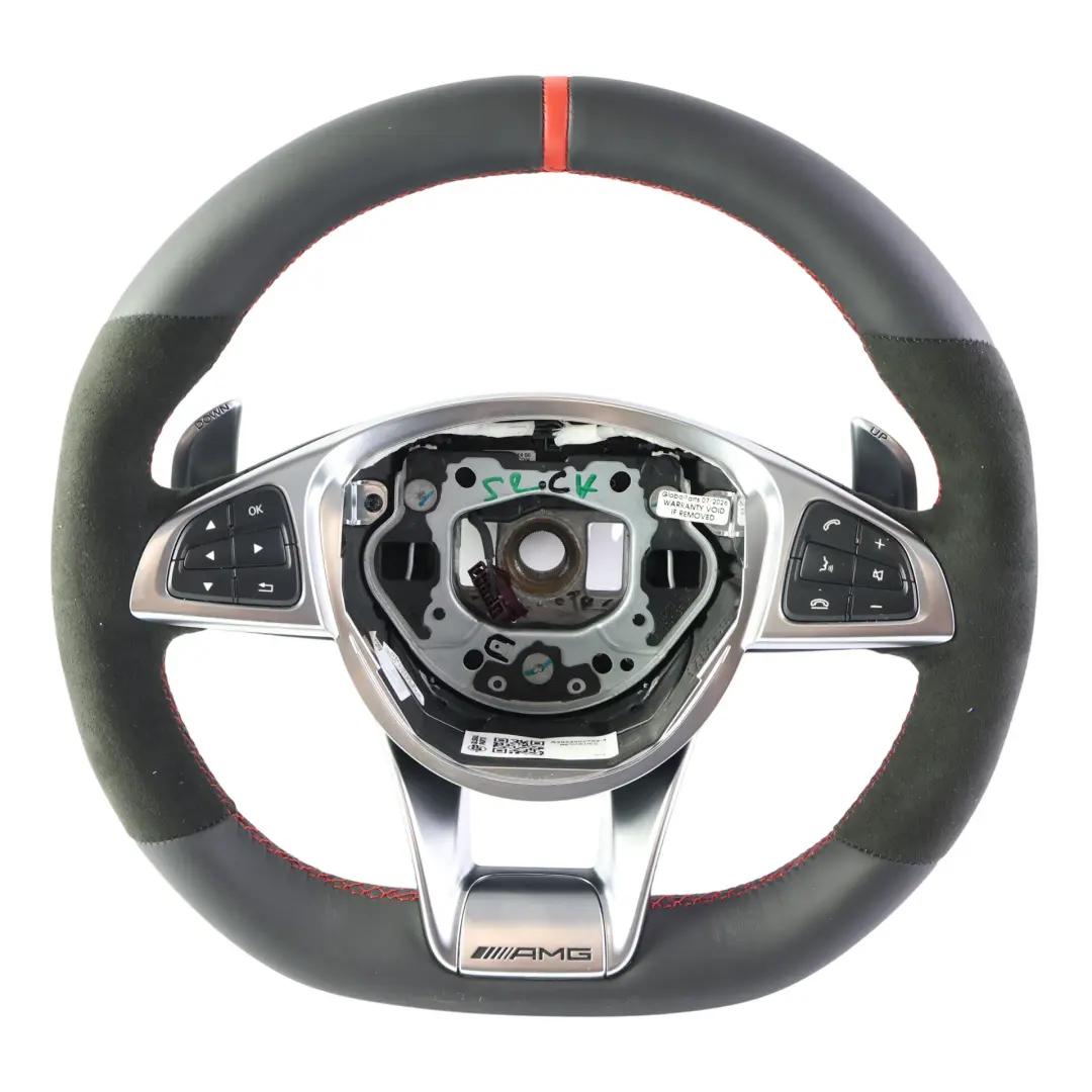 Mercedes W205 AMG Volante NUOVO Pelle Alcantara Cambio Paddle - SKU A2054602703-1 - Numero di parte A2054602703