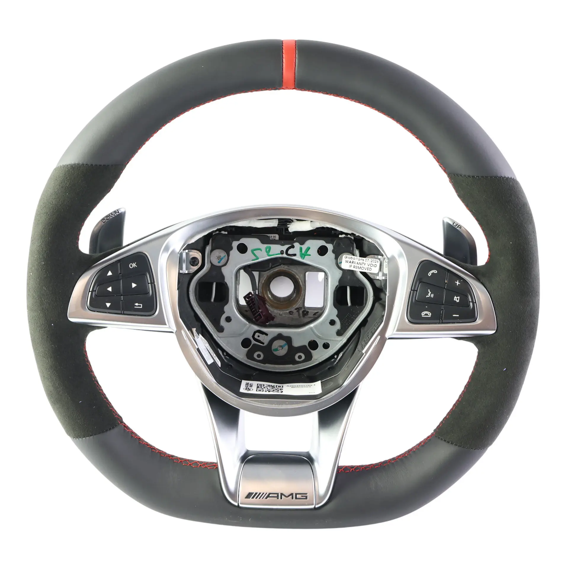 Mercedes W205 AMG Volante NUOVO Pelle Alcantara Cambio Paddle A2054602703
