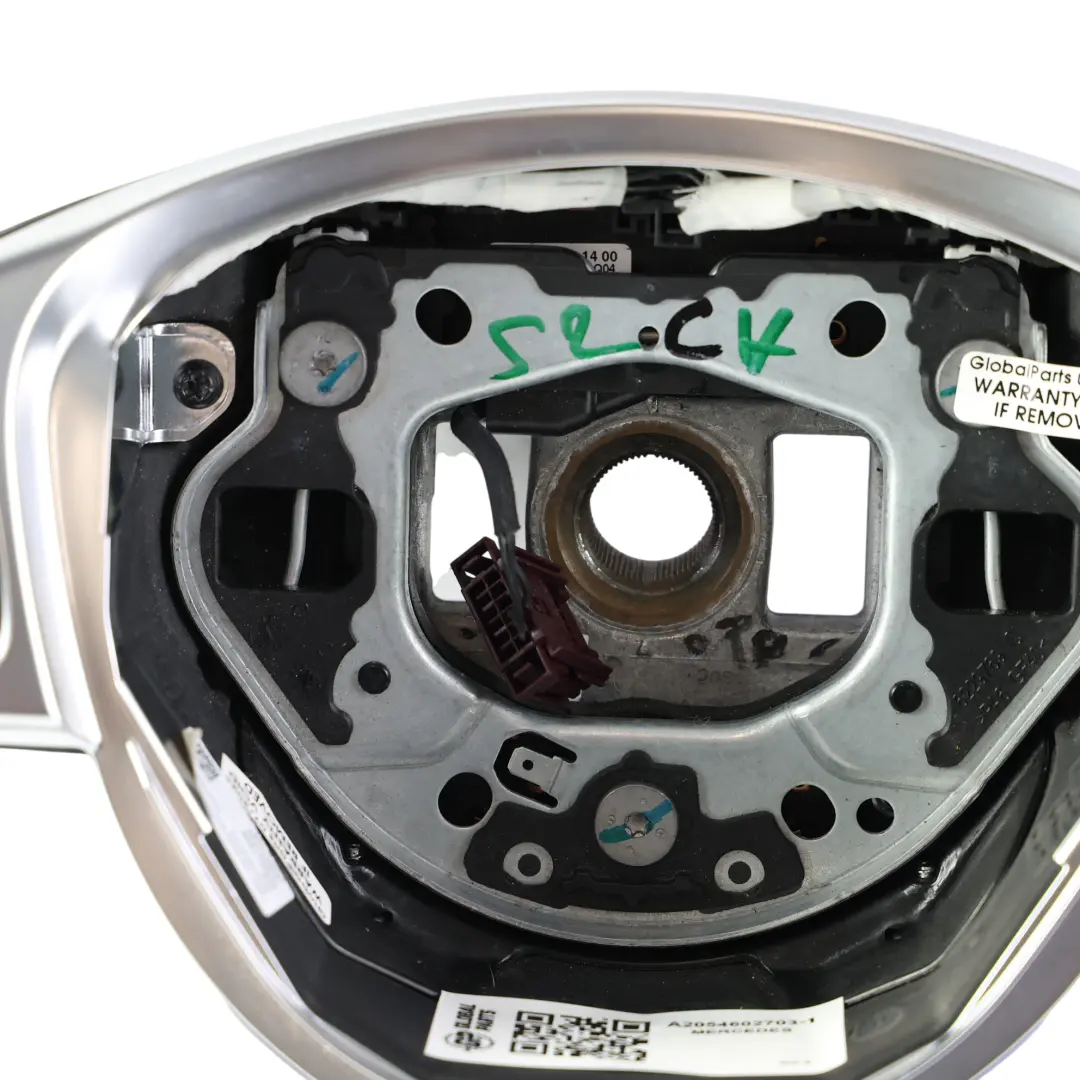 Mercedes W205 AMG Volante NUOVO Pelle Alcantara Cambio Paddle - SKU A2054602703-1 - Numero di parte A2054602703