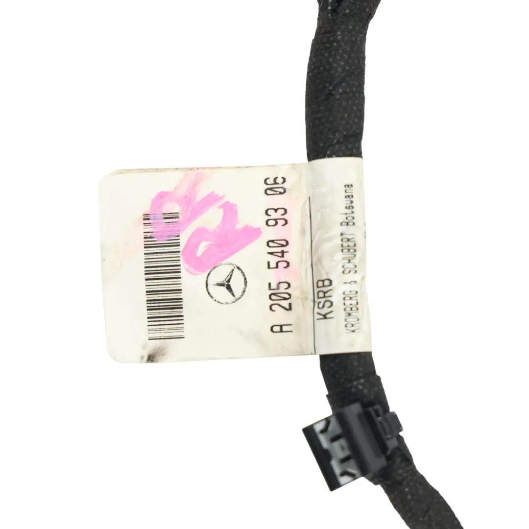 Mercedes W205 Door Wiring Loom Cable Rear Left N/S - SKU RHD-A2055409306 - Part number A2055409306