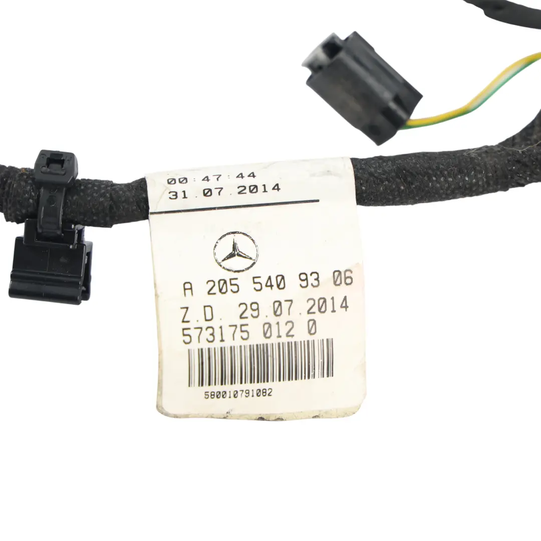 Mercedes W205 Cablaggio Elettrico Porta Posteriore Sinistro - SKU RHD-A2055409306 - Numero di parte A2055409306