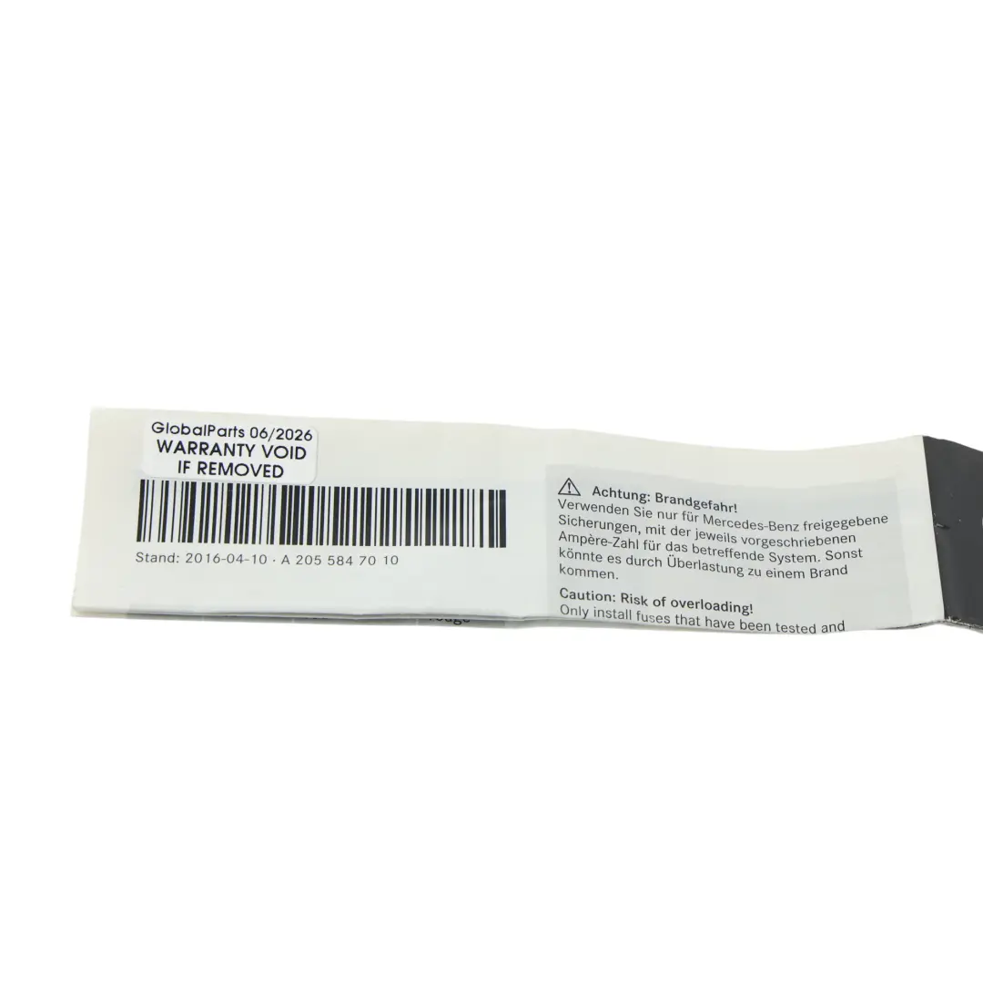 Mercedes W205 Instrukcja Oznaczenia Bezpieczników - SKU A2055847010 - Numer Części A2055847010