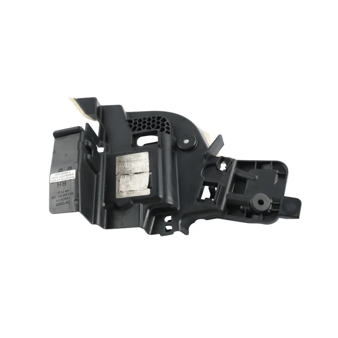 Door Lock Mechanism Cover Bracket Front Right O/S to Mercedes C205 with Part number A2057230208 Mercedes C205 Door Lock Mechanism Cover Bracket Front Right O/S - SKU A2057230208 - Part number A2057230208