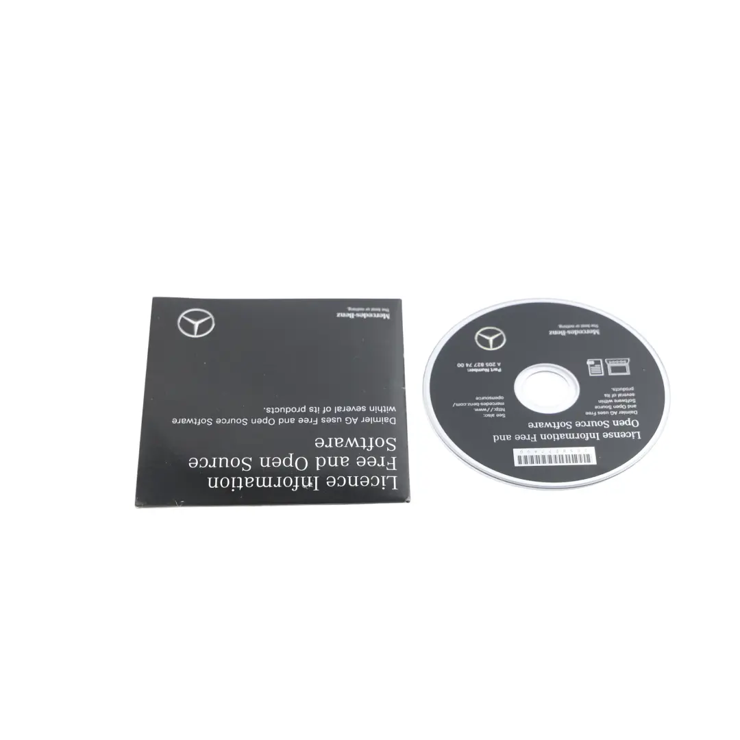Lizenz Information Freie und Open Source Software CD für Mercedes C205 mit Teilenummer A2058277400 Mercedes C205 Lizenz Information Freie und Open Source Software CD - SKU A2058277400 - Teilenummer A2058277400