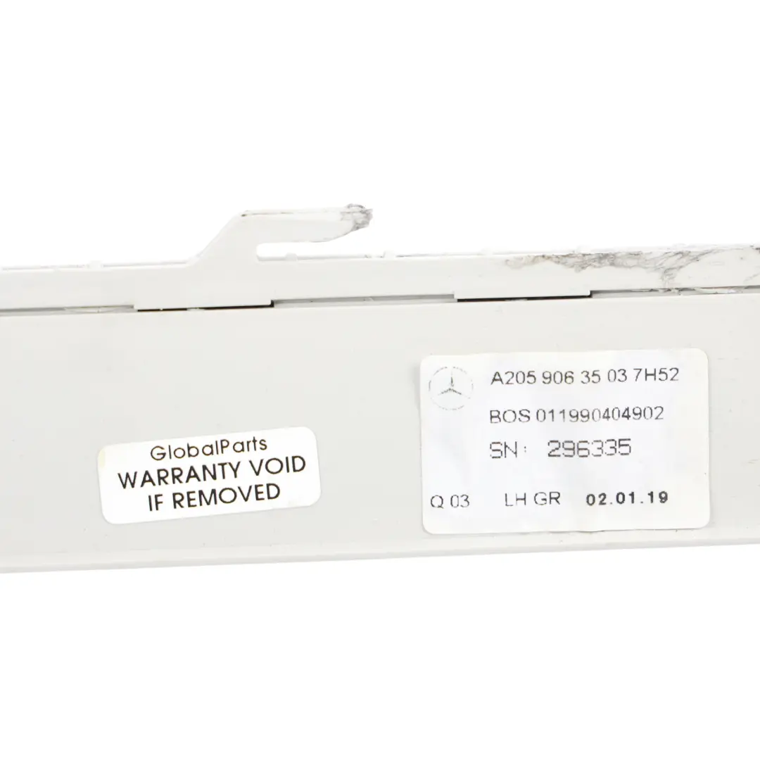 Mercedes S205 Rollladen Getriebemotor Führungsschiene Motor Links - SKU A2059063503-1 - Teilenummer A2059063503