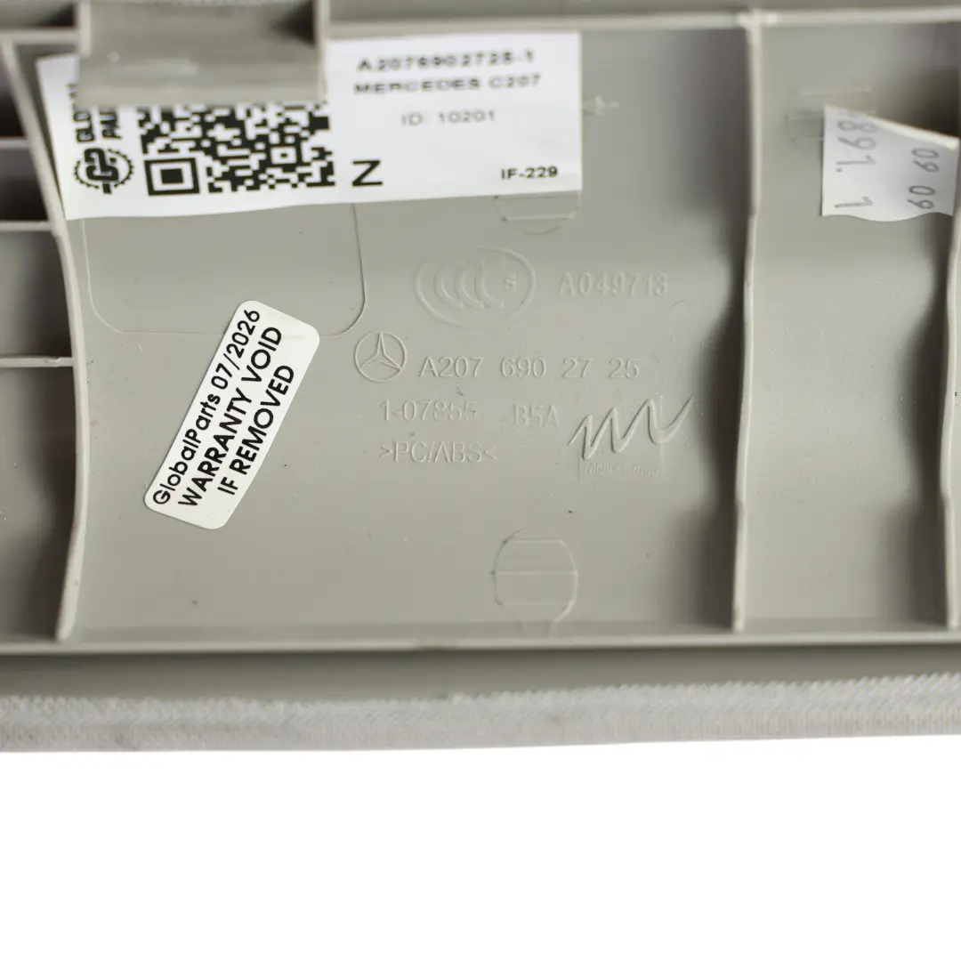 Mercedes W207 Garniture Colonne Montant A Avant Gauche Gris - SKU A2076902725-1 - Numéro de pièce A2076902725