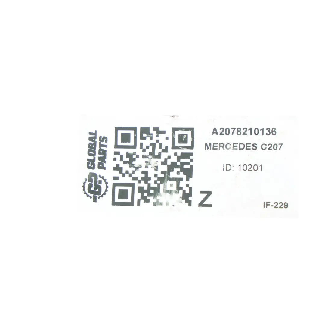 Sensor Lluvia Luz Cubierta Marco Moldura Gris para Mercedes C207 con número de pieza A2078210136 Mercedes C207 Sensor Lluvia Luz Cubierta Marco Moldura Gris - SKU A2078210136 - Número de pieza A2078210136