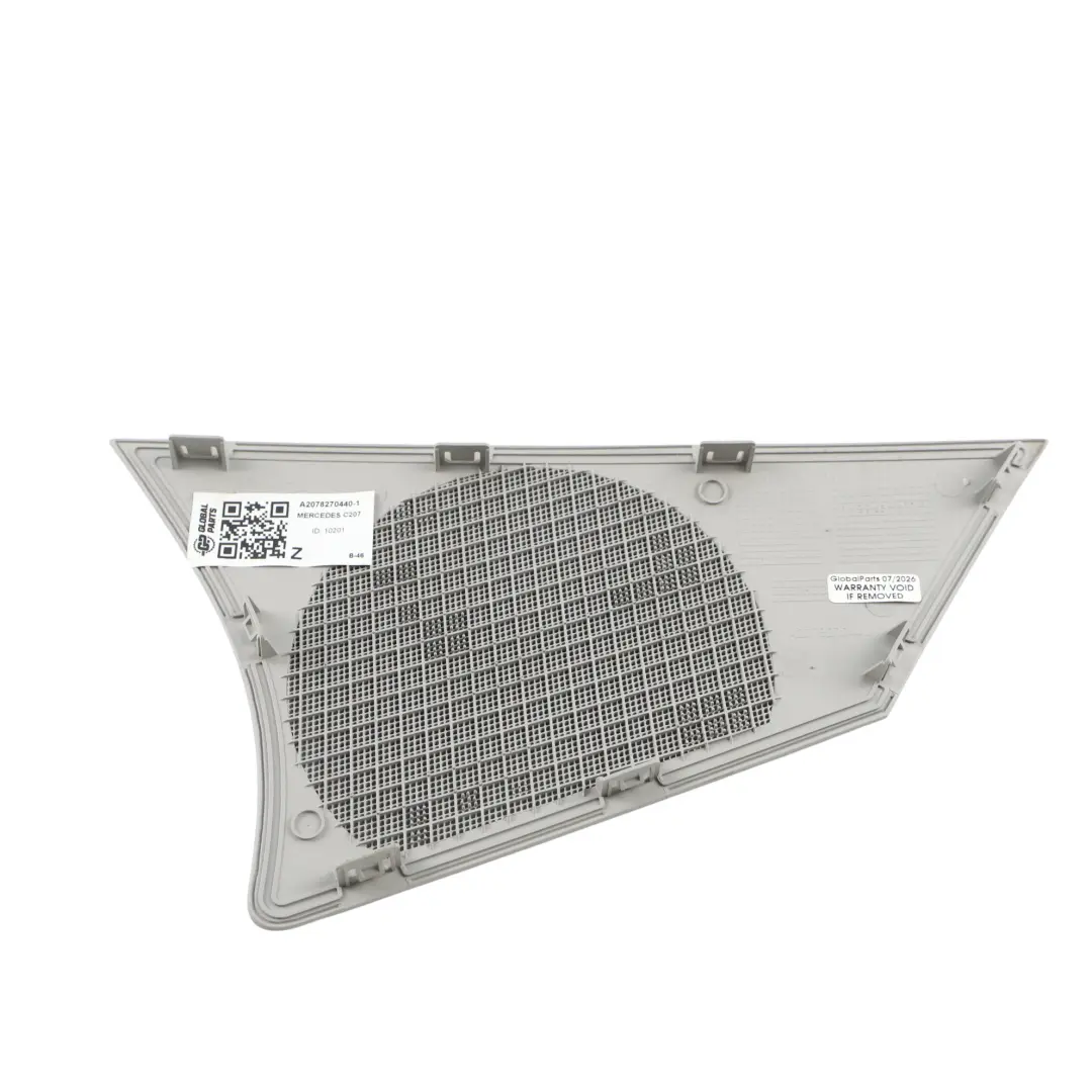 Mercedes W207 Tapa Altavoz Trasero Derecho Cuarto Moldura - SKU A2078270440-1 - Número de pieza A2078270440