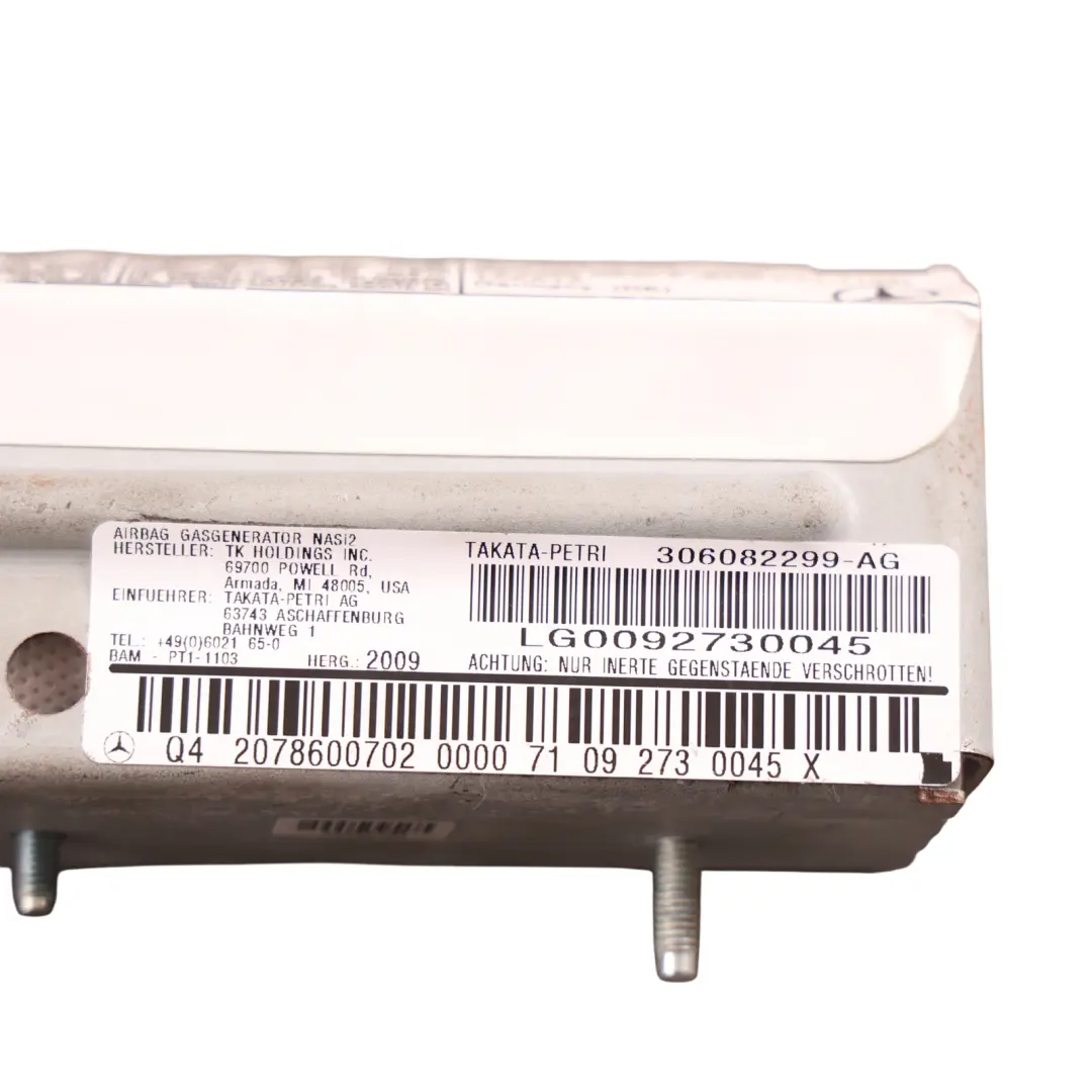 Side Air Module Curtain Rear Left N/S to Mercedes W204 C207 with Part number A2078600702 Mercedes W204 C207 Side Air Module Curtain Rear Left N/S - SKU A2078600702 - Part number A2078600702