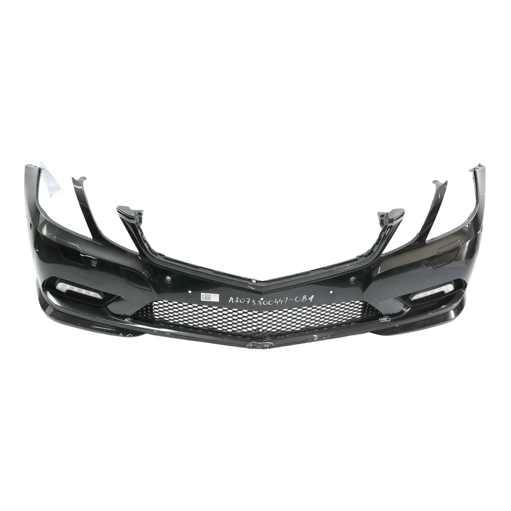 Mercedes W207 Bumper Front Trim Panel Obsidian Black Metallic - 197