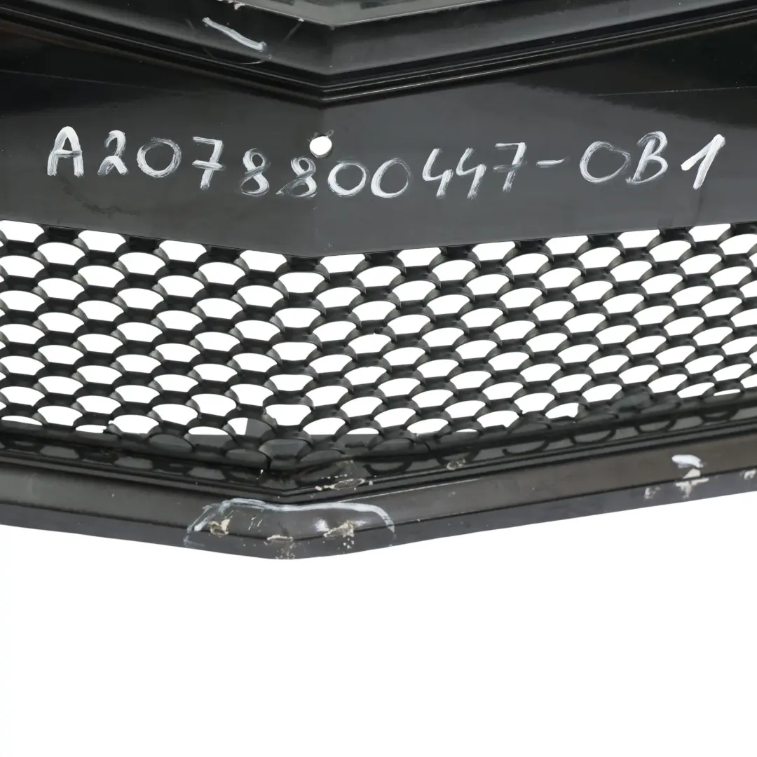 Mercedes W207 Bumper Front Trim Panel Obsidian Black Metallic - 197 - SKU A2078800447-OB1 - Part number A2078800447