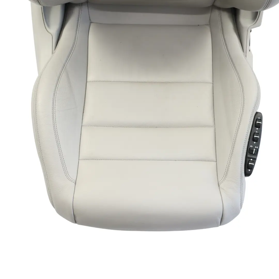 Mercedes C207 Coupe Front Seat Heated Electric Memory Right O/S Grey Leather - SKU A2079101747-27 - Part number A2079101747