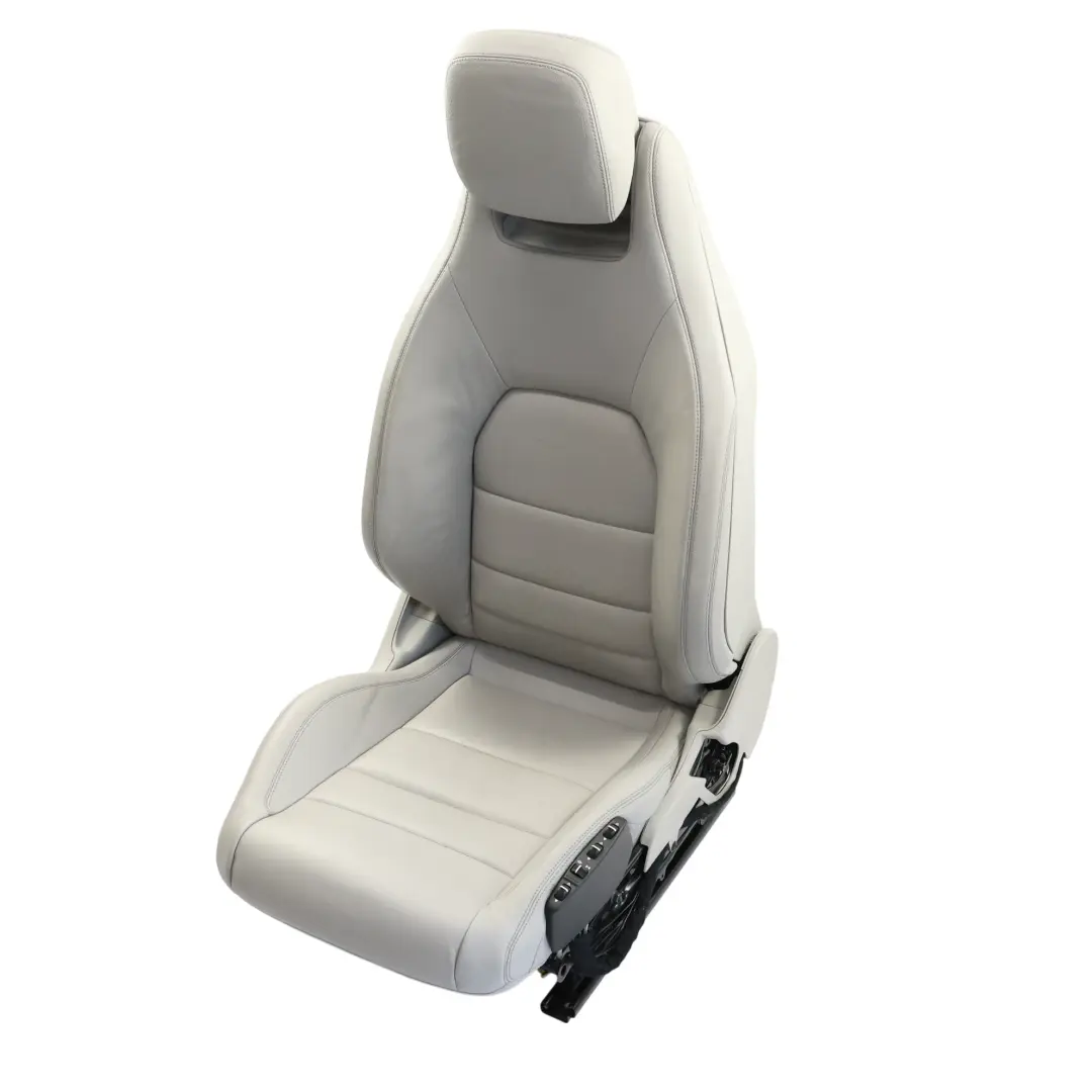 Mercedes C207 Coupe Front Seat Heated Electric Memory Right O/S Grey Leather - SKU A2079101747-27 - Part number A2079101747