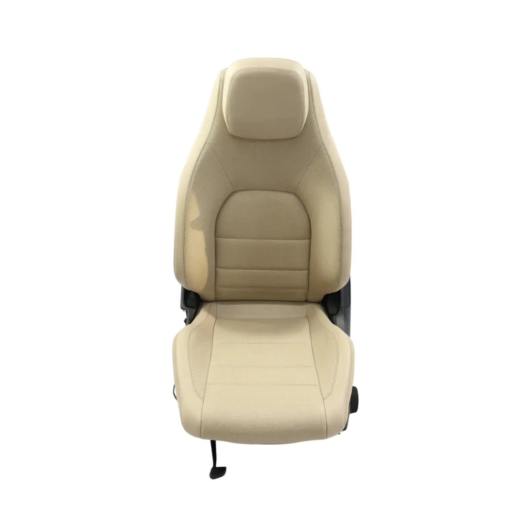 Mercedes C204 Front Seat Heated Ventilated Electric Left N/S Leather Como Beige - SKU A2079101847-1 - Part number A2079101847