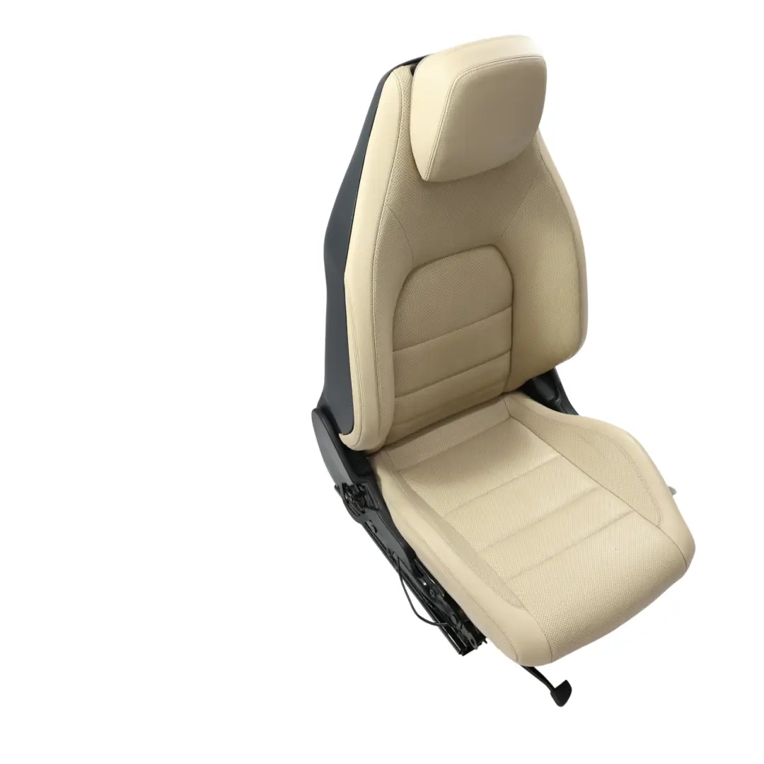 Mercedes C204 Sitz Vorne Beheizt Belüftet Elektrisch Links Leder Como Beige - SKU A2079101847-1 - Teilenummer A2079101847