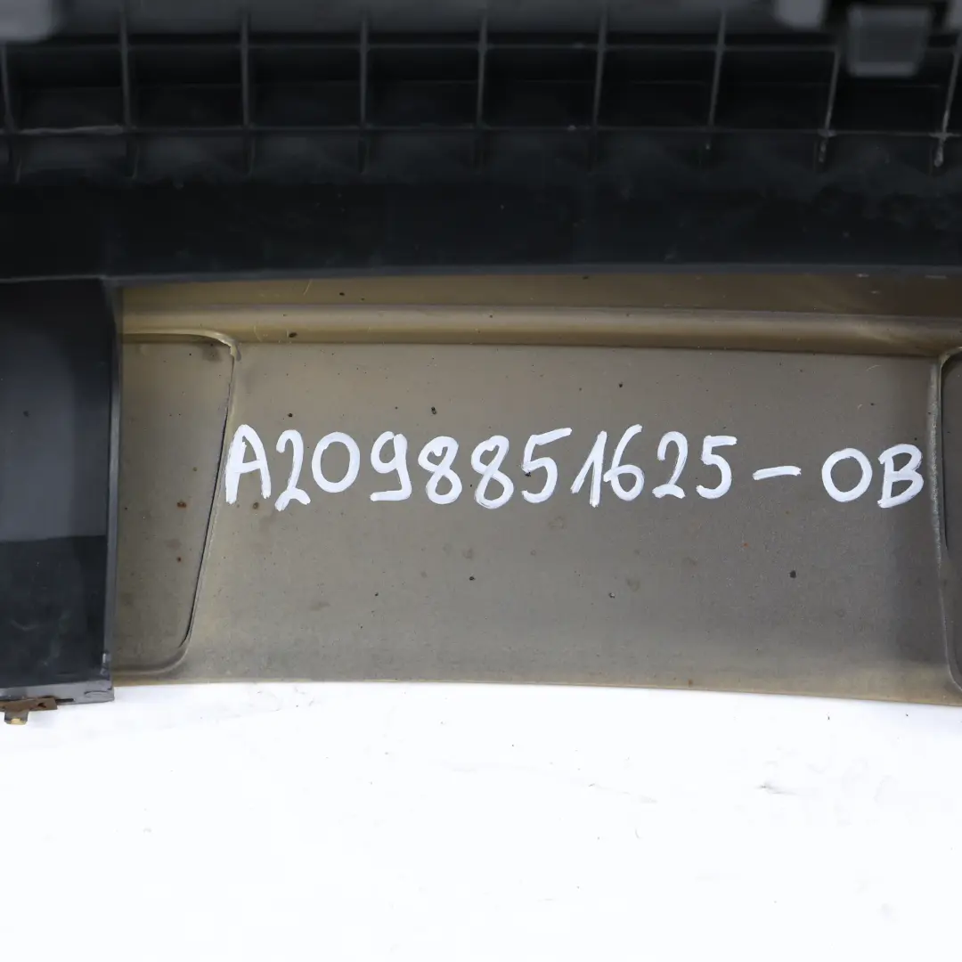  Zderzak Tylny Mercedes W209 Obsidian Black Czarny Metalik - 197 - SKU A2098851625-OB - Numer Części A2098851625