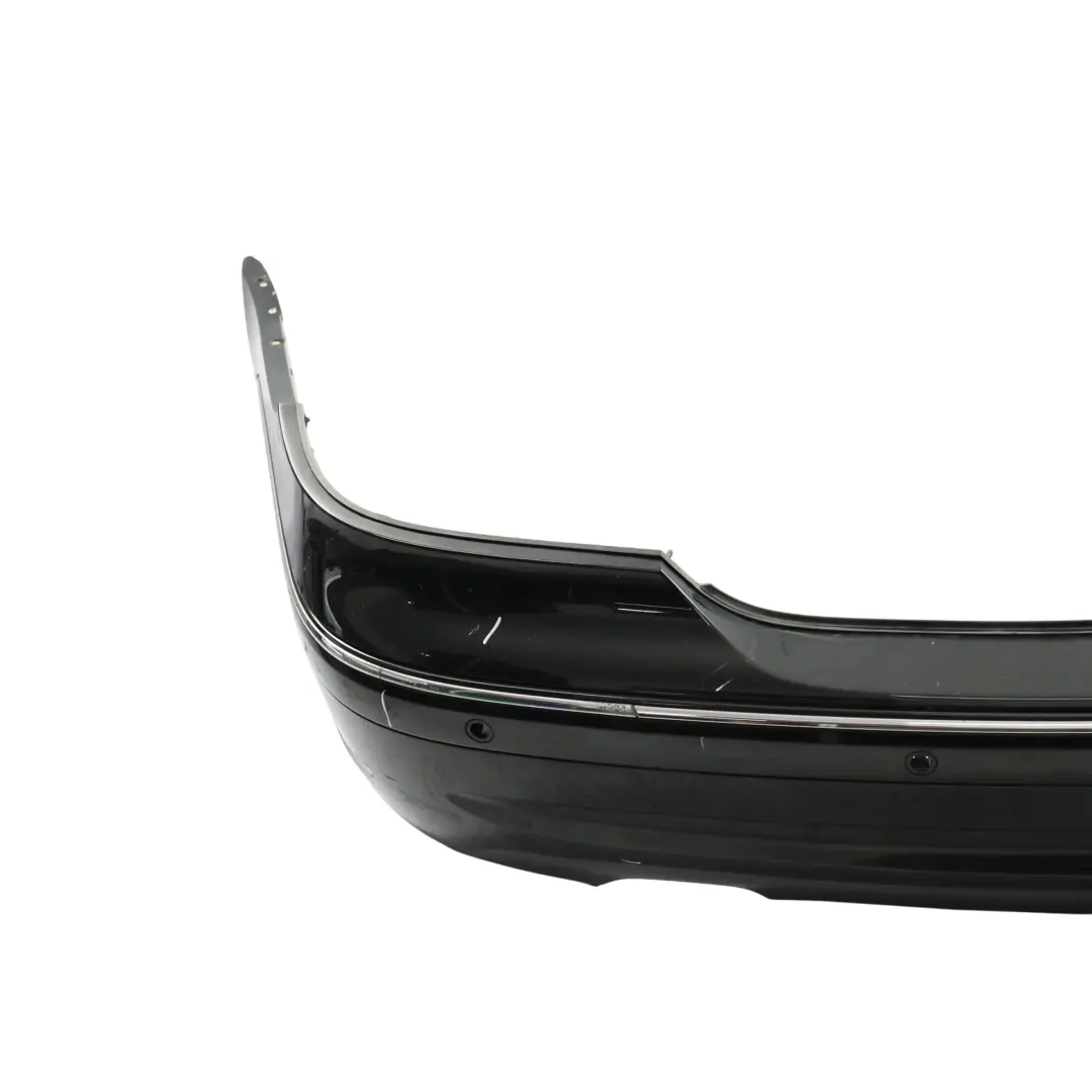 Bumper Mercedes W209 Trim Panel Covering Obsidian Black Metallic - 197 to Rear with Part number A2098851625 Rear Bumper Mercedes W209 Trim Panel Covering Obsidian Black Metallic - 197 - SKU A2098851625-OB - Part number A2098851625