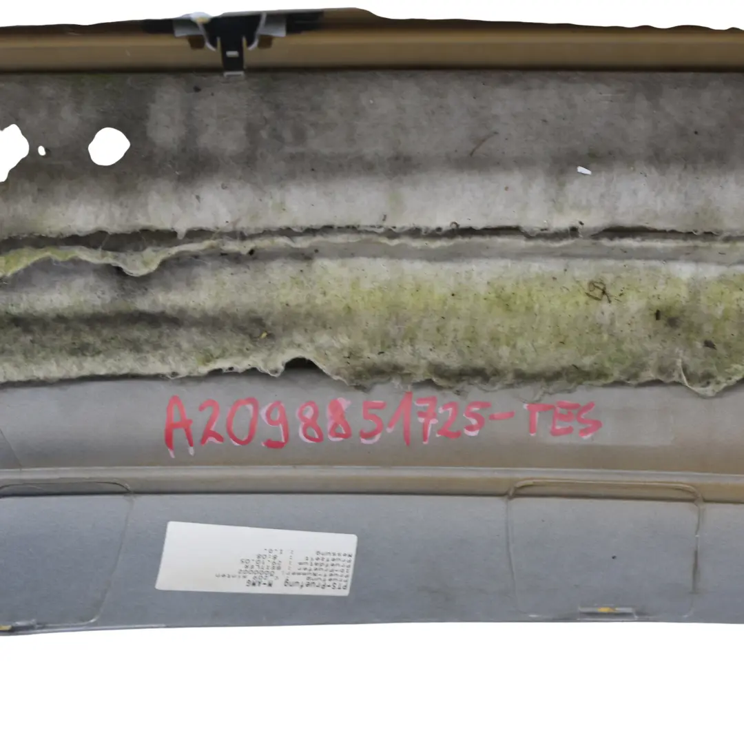 Mercedes W209 Rear Bumper AMG Trim Panel Covering Tellurium Silver - 762 - SKU A2098851725-TES - Part number A2098851725