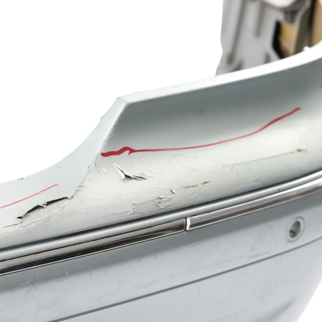 Bumper AMG Trim Panel Covering Tellurium Silver - 762 to Mercedes W209 Rear with Part number A2098851725 Mercedes W209 Rear Bumper AMG Trim Panel Covering Tellurium Silver - 762 - SKU A2098851725-TES - Part number A2098851725