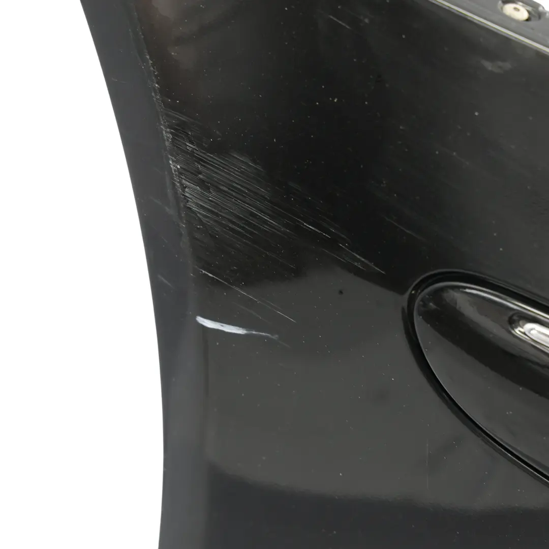 Mercedes W209 Front Bumper AMG Trim Panel Cover Obsidian Black Metallic - 197 - SKU A2098854425-OB - Part number A2098854425