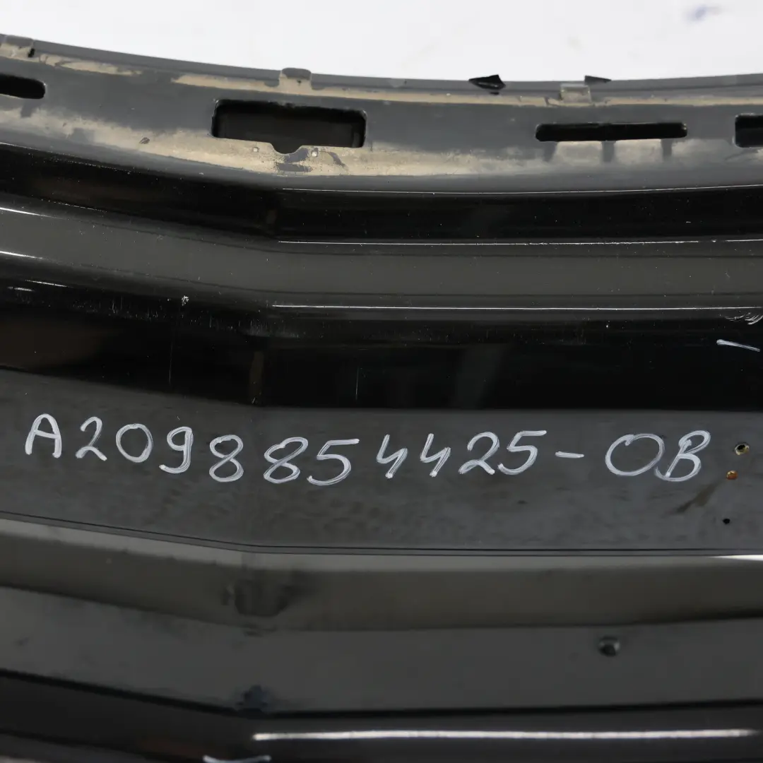 Front Bumper AMG Trim Panel Cover Obsidian Black Metallic - 197 to Mercedes W209 with Part number A2098854425 Mercedes W209 Front Bumper AMG Trim Panel Cover Obsidian Black Metallic - 197 - SKU A2098854425-OB - Part number A2098854425