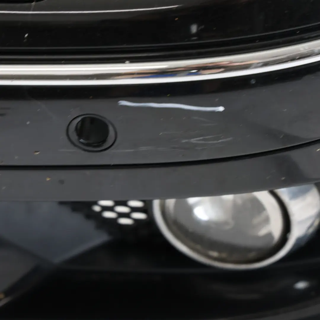 Mercedes W209 Front Bumper AMG Trim Panel Cover Obsidian Black Metallic - 197 - SKU A2098854425-OB - Part number A2098854425