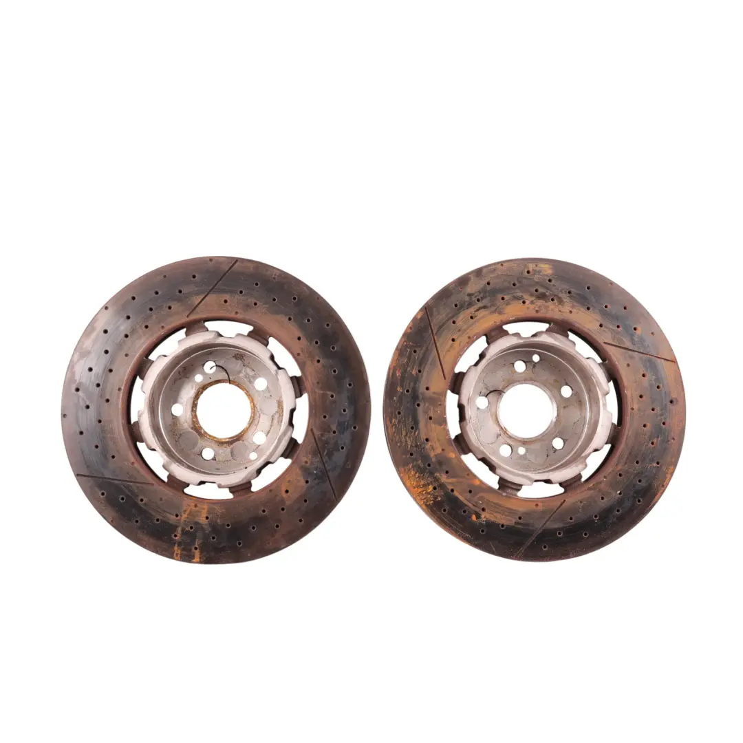 Mercedes C204 C63 AMG Front Brake Disc Rotor Ventilated Set X2 Left Right N/O/S - SKU A2124210512 - Part number A2124210512