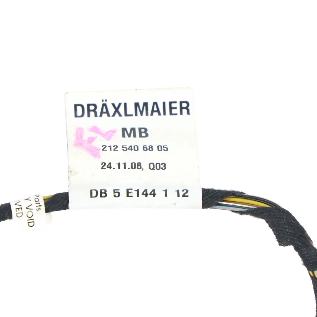 Mercedes W212 Cable Cableado Puerta Delantero Derecho - SKU A2125406805 - Número de pieza A2125406805
