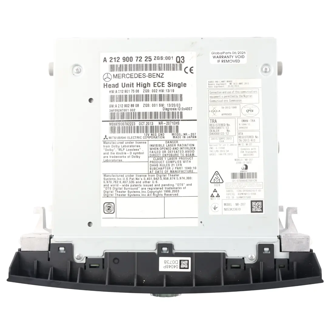 Radio Comand Steuergerät Modul Navigation für Mercedes W212 C218 mit Teilenummer A2129007225 Mercedes W212 C218 Radio Comand Steuergerät Modul Navigation - SKU A2129007225-1 - Teilenummer A2129007225