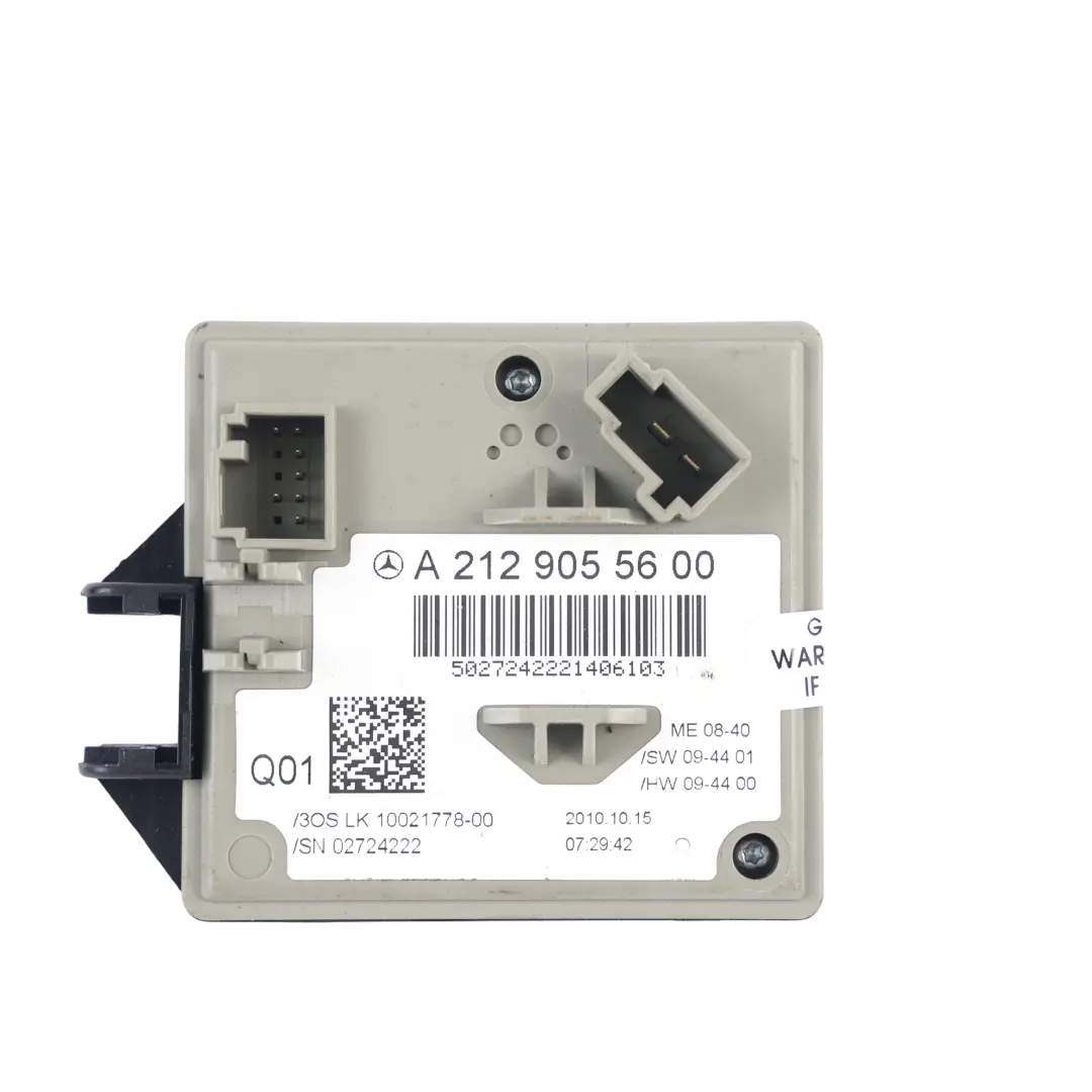 Zündschloss Steuergerät Modul für Mercedes W212 mit Teilenummer A2129055600 Mercedes W212 Zündschloss Steuergerät Modul - SKU A2129055600-1 - Teilenummer A2129055600