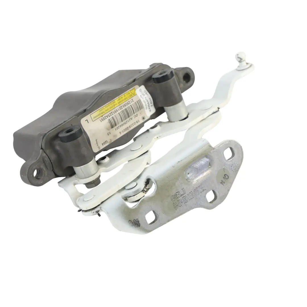 Mercedes W204 W212 Bonnet Hinge Pedestrian Protection Left N/S Polar White - 149 - SKU A2129066201-POL1 - Part number A2129066201