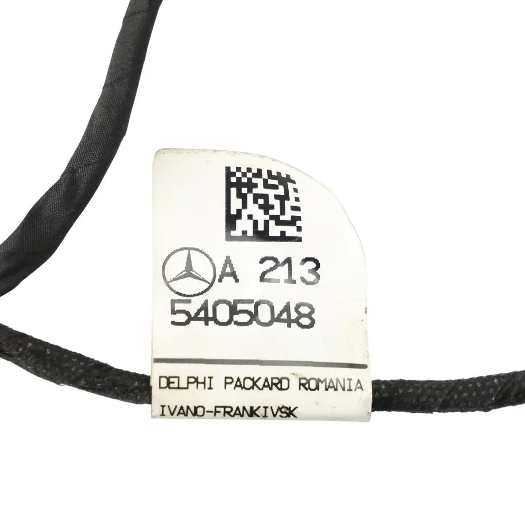 Mercedes W213 Front Door Wiring Harness Cable Loom Left N/S - SKU RHD-A2135405048 - Part number A2135405048