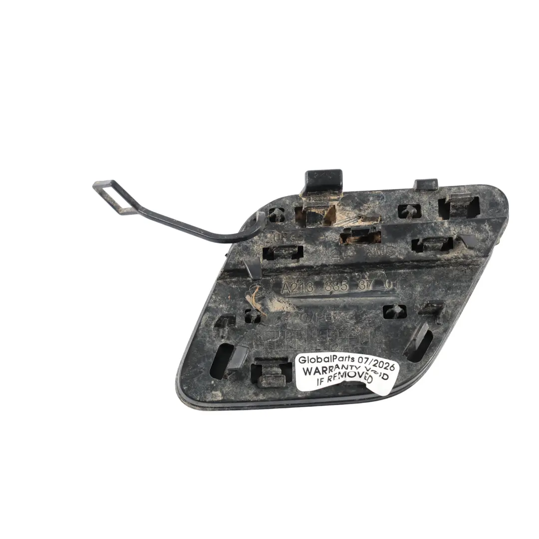 Mercedes W213 Stoßstange Hinten Klappe Abschlepphaken Obsidianschwarz A213885370 - SKU A2138853701-OB - Teilenummer A2138853701