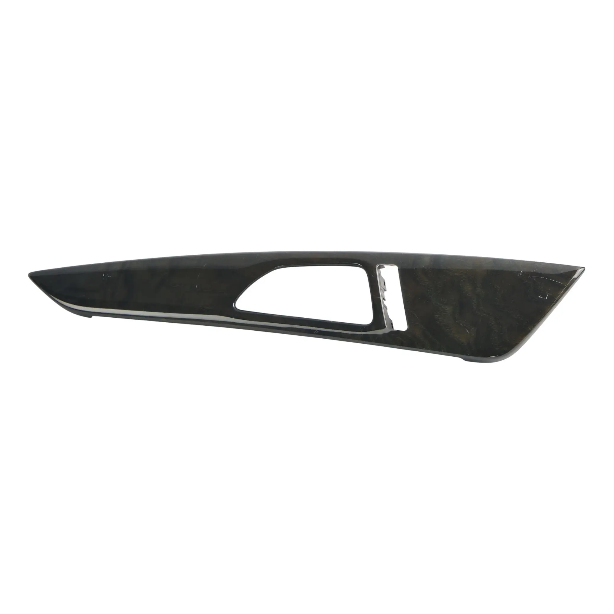 Mercedes X218 Front Door Interior Handle Trim Left N/S Black Ashwood A2187303080