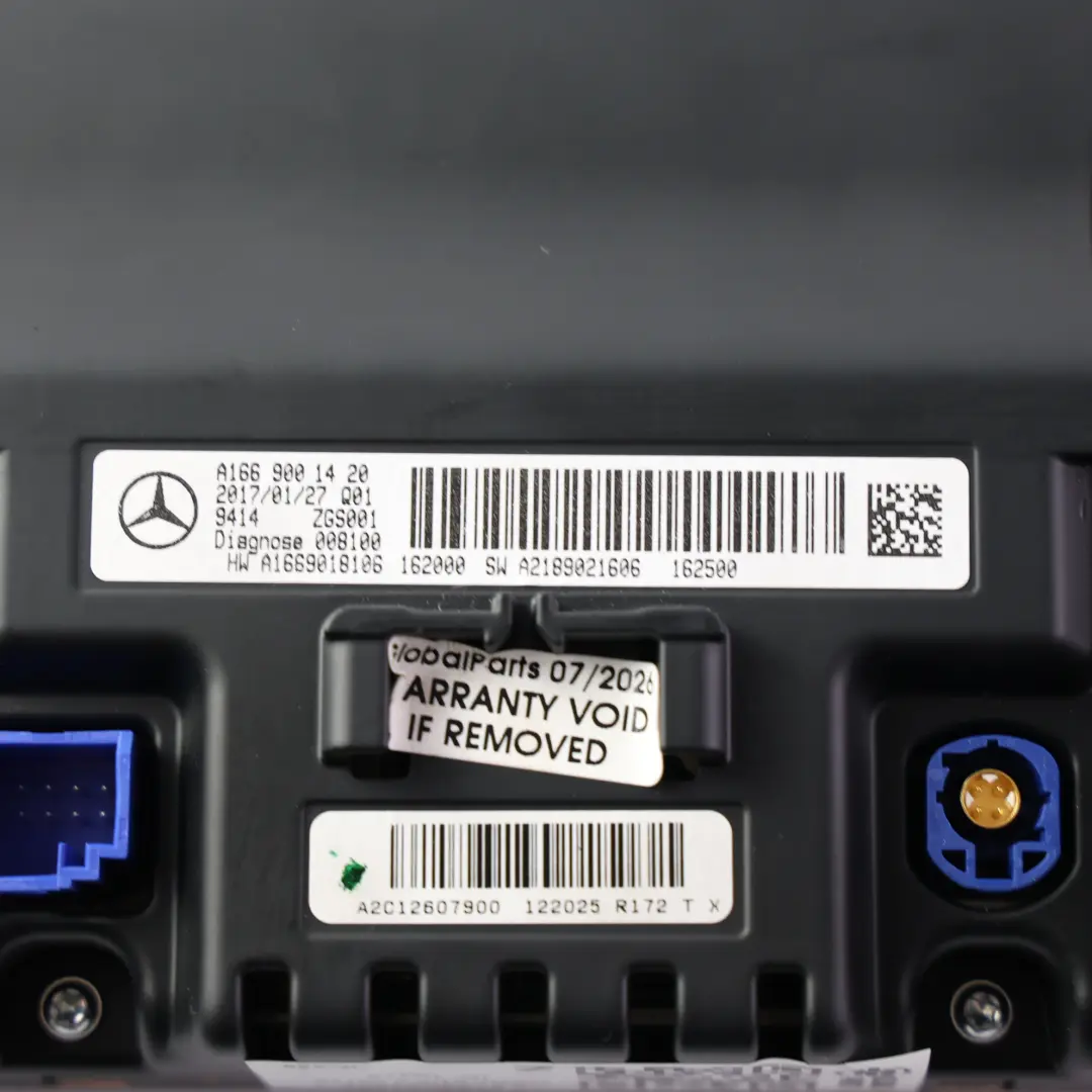 Dashboard Display Screen Sat Nav Multimedia to Mercedes W176 CLA C117 with Part number A2189021606 Mercedes W176 CLA C117 Dashboard Display Screen Sat Nav Multimedia - SKU A2189021606 - Part number A2189021606