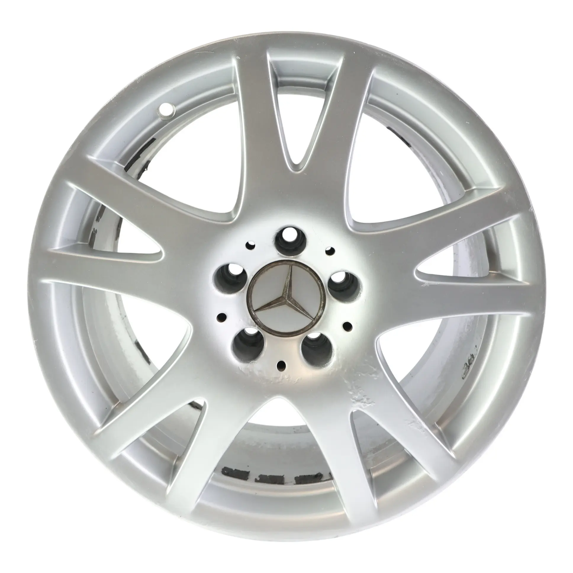 Mercedes CLS C219 Jante Alliage 17" 8.5J ET18 Double Rayon Argent A2194010702