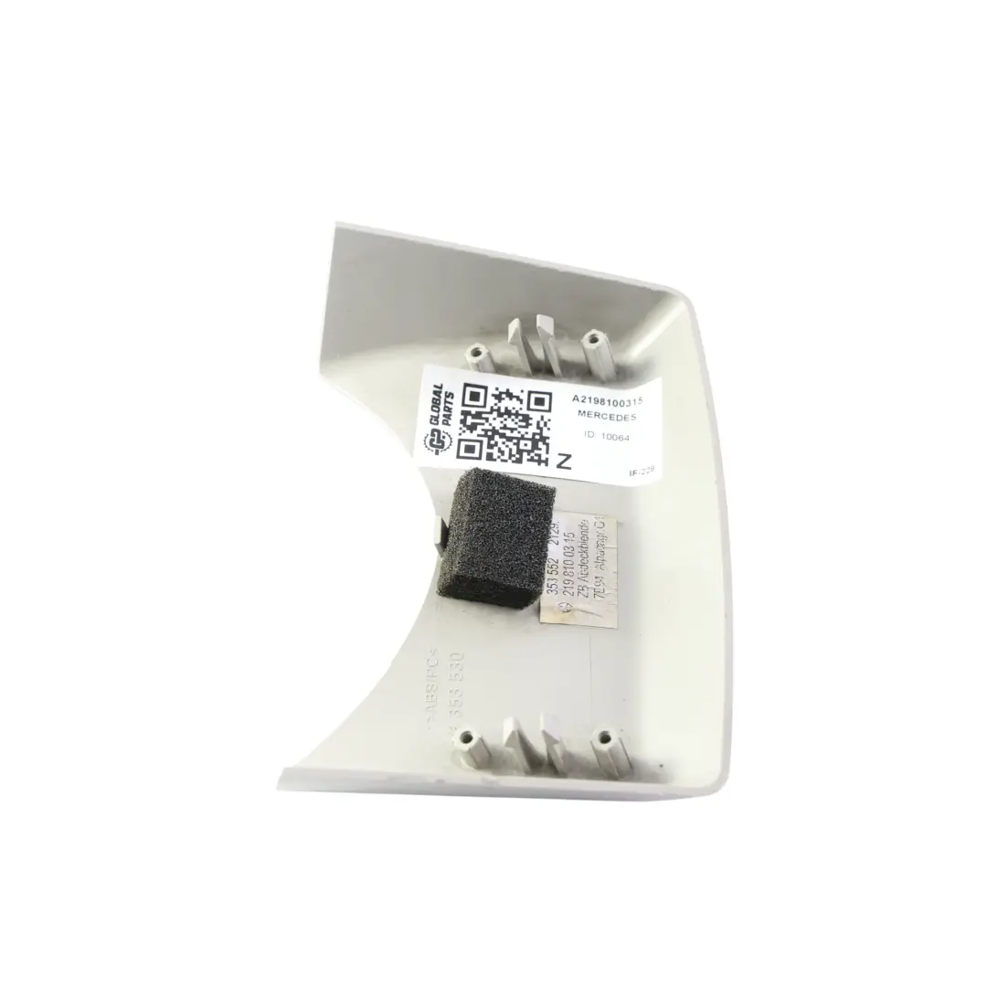 Mercedes CLS W219 Panel Moldura Interior Plástico Gris - SKU A2198100315 - Número de pieza A2198100315