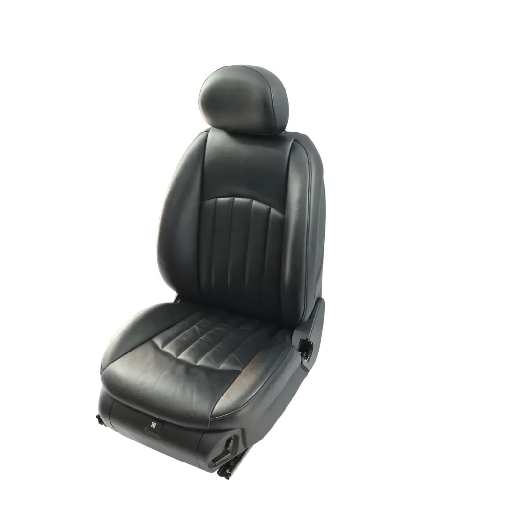 Front Right O/S Interior Heated Leather Black to Mercedes CLS C219 Seat with Part number A2199103547 Mercedes CLS C219 Seat Front Right O/S Interior Heated Leather Black - SKU A2199103547-2 - Part number A2199103547