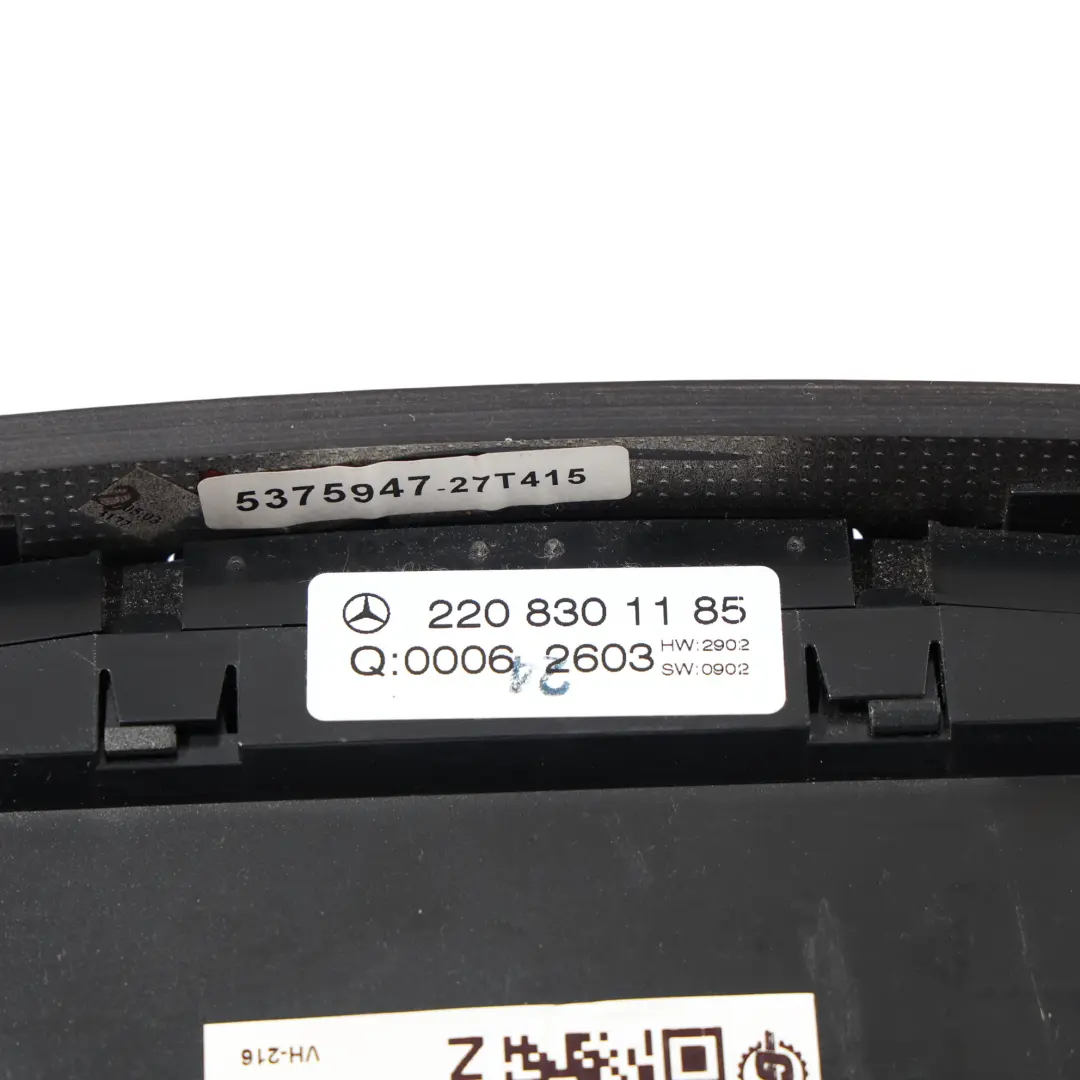 Unité Commande Climatisation Chauffage pour Mercedes C215 W220 à propos du numéro de pièce A2208301185 Mercedes C215 W220 Unité Commande Climatisation Chauffage - SKU A2208301185-1 - Numéro de pièce A2208301185