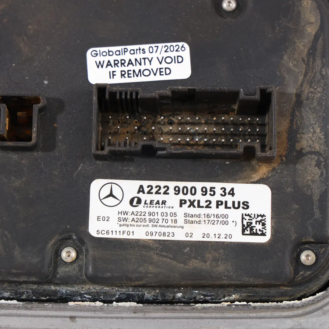 Faro Anteriore Centralina Modulo Controllo per Mercedes W222 con numero di parte A2229009534 Mercedes W222 Faro Anteriore Centralina Modulo Controllo - SKU A2229009534 - Numero di parte A2229009534