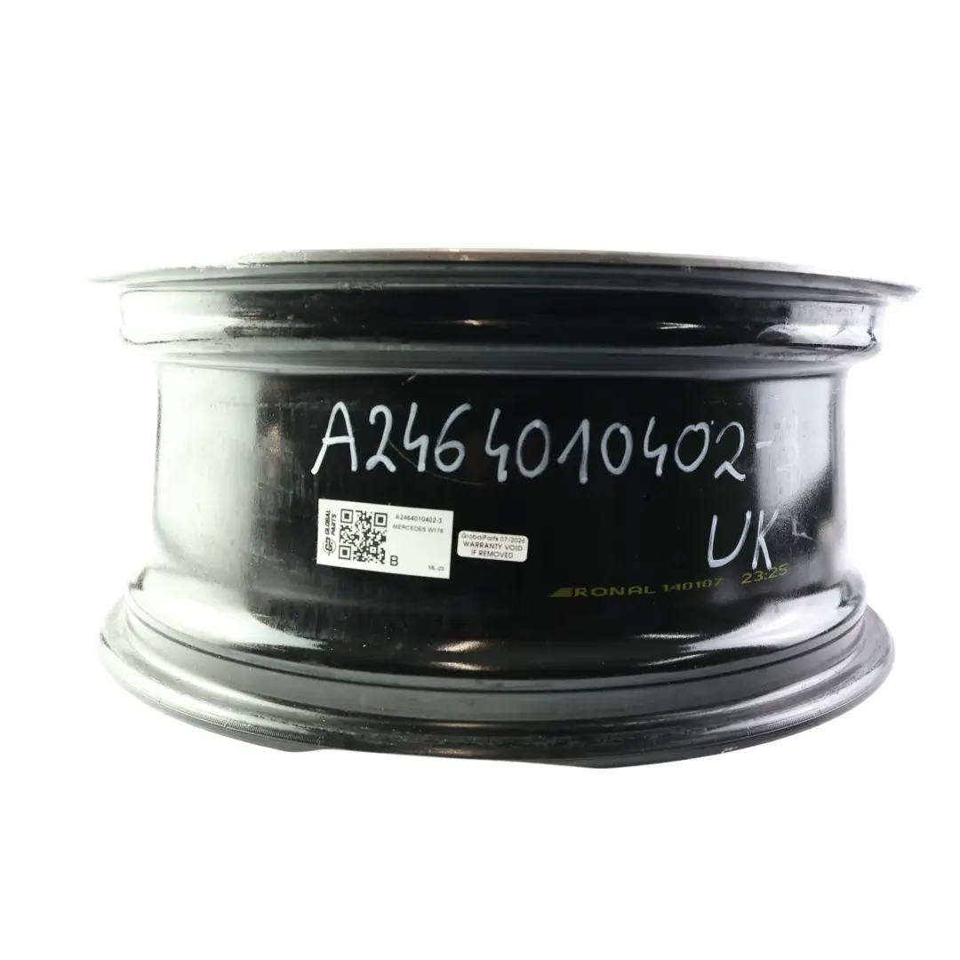 Alloy Wheel Rim 18" ET:52 7,5J 5 Double Spoke to Mercedes W176 Black with Part number A2464010402 Mercedes W176 Black Alloy Wheel Rim 18" ET:52 7,5J 5 Double Spoke - SKU A2464010402-3 - Part number A2464010402