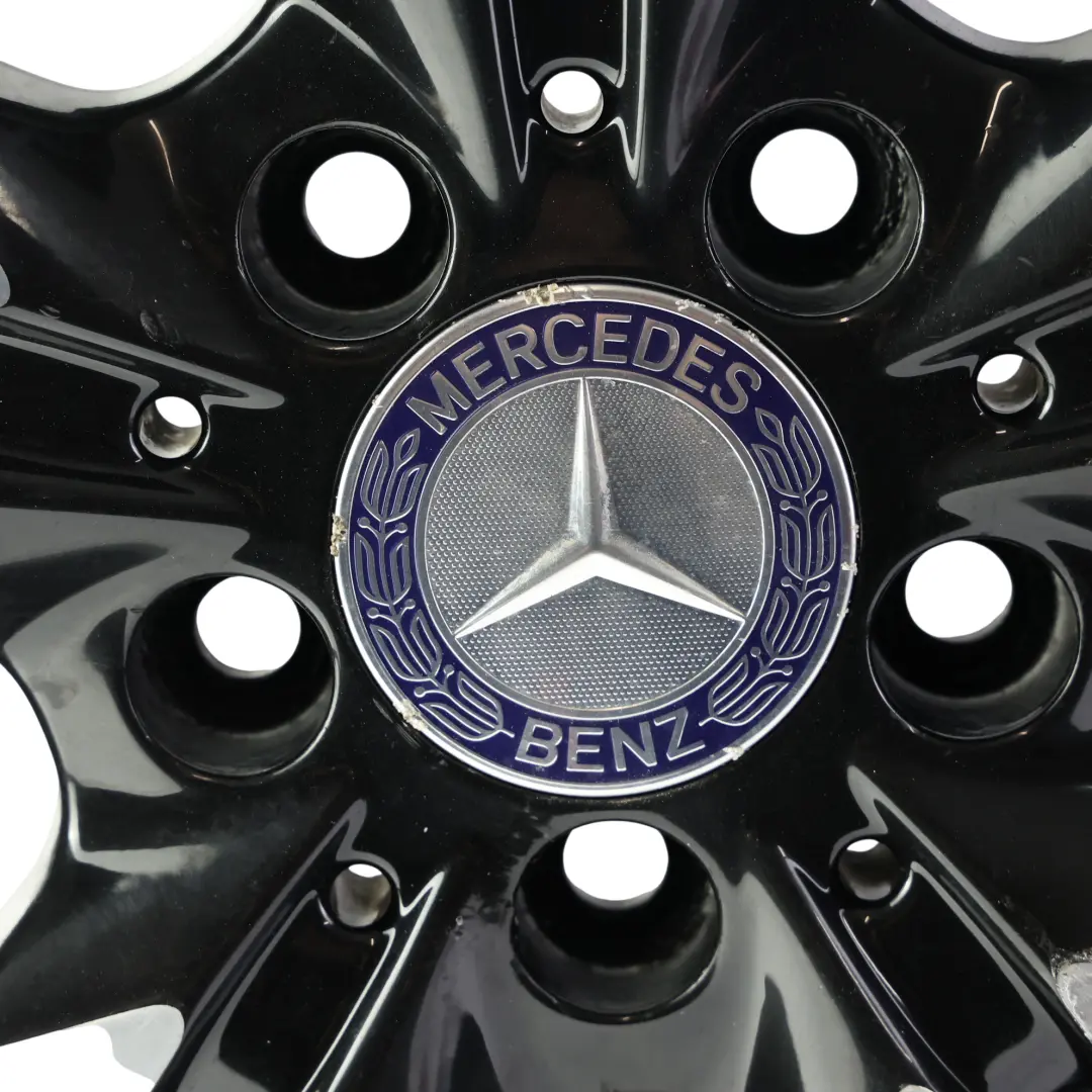 Mercedes W176 Black Alloy Wheel Rim 18" ET:52 7,5J 5 Double Spoke - SKU A2464010402-3 - Part number A2464010402