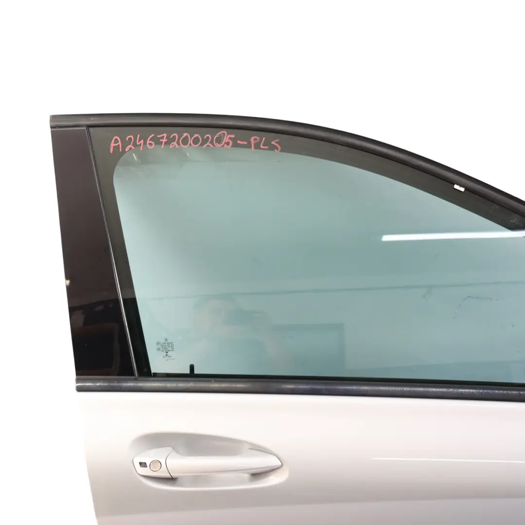 Door Front Right O/S B-Class Polar Silver Metallic - 761 to Mercedes W246 with Part number A2467200205 Mercedes W246 Door Front Right O/S B-Class Polar Silver Metallic - 761 - SKU A2467200205-PLS - Part number A2467200205