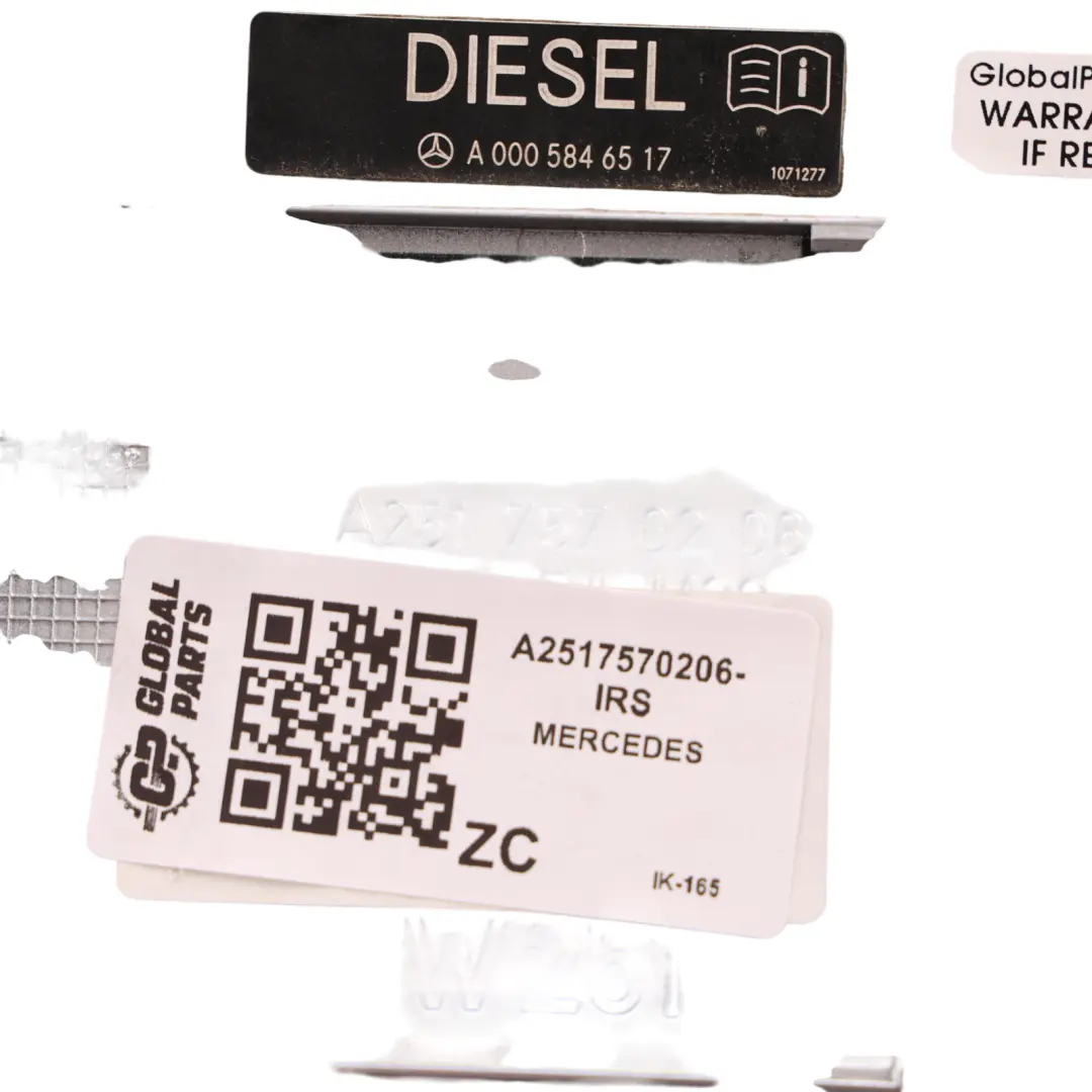 Flap Tank Cap Cover Iridium Silver Metallic - 775 to Mercedes W251 Fuel with Part number A2517570206 Mercedes W251 Fuel Flap Tank Cap Cover Iridium Silver Metallic - 775 - SKU A2517570206-IRS - Part number A2517570206