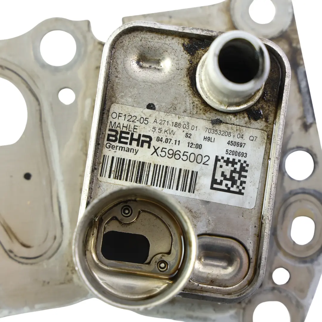 Mercedes W204 Engine Oil Cooler C180 BlueEFFICIENCY 271820 - SKU A2711880301 - Part number A2711880301