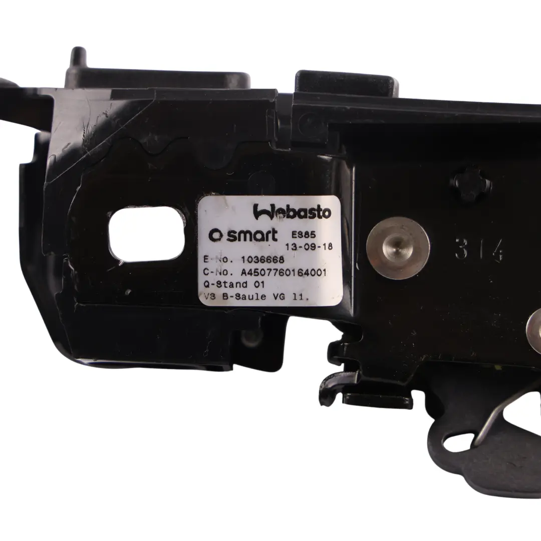 Smart Fortwo C451 Cabrio Pilar B Capota Ojal Cerradura Izquierdo - SKU A450776016 - Número de pieza A450776016