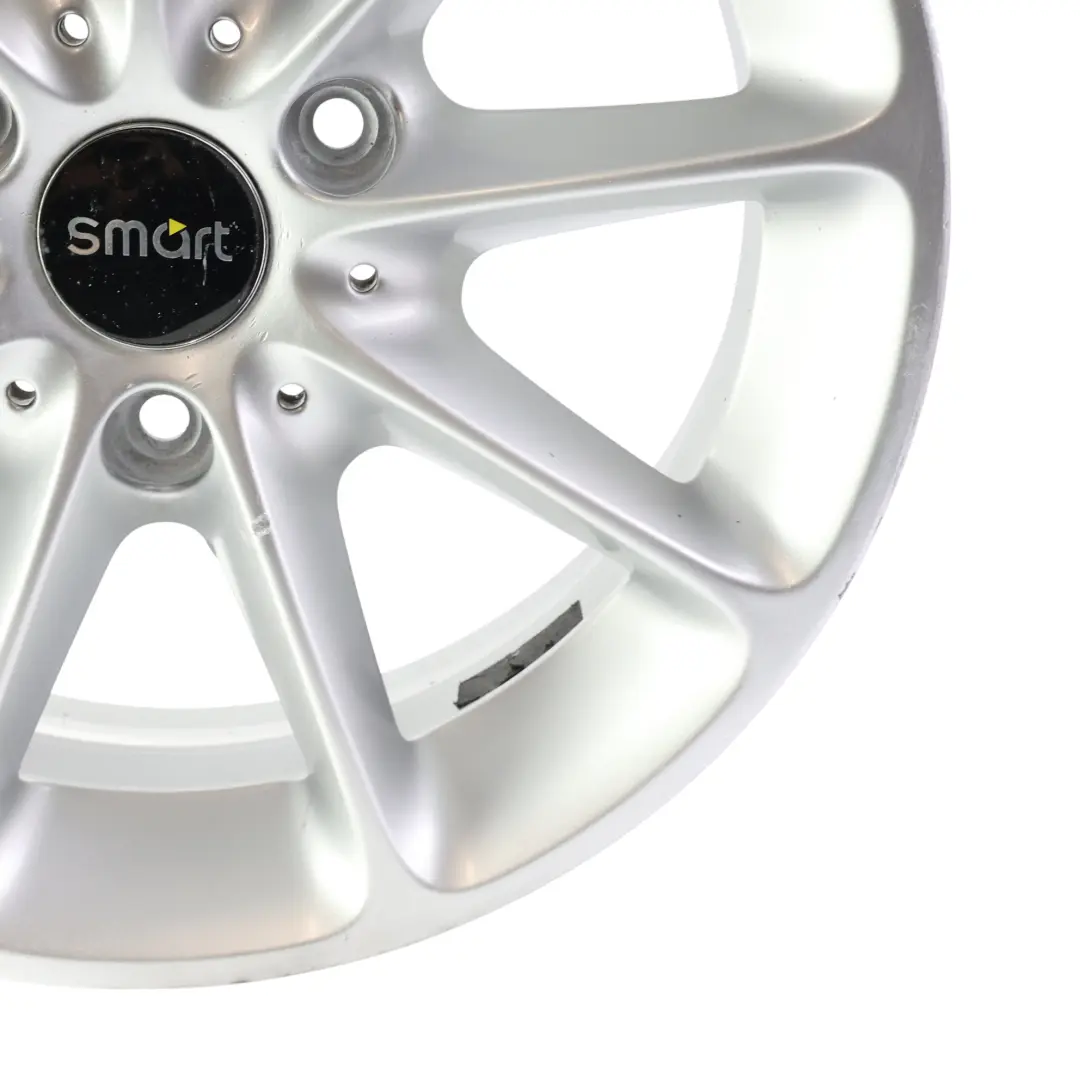 Smart Fortwo 451 Llanta Aleación Trasera Plata 15" 5,5J 3X112 ET22 - SKU A4514010502-1 - Número de pieza A4514010502