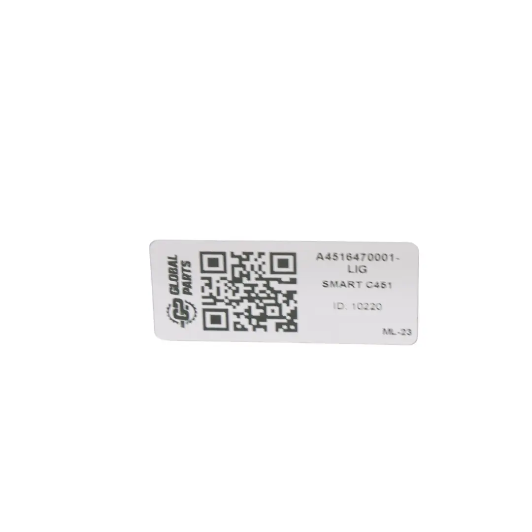 Smart Fortwo 451 Pokrywa Zderzaka Tylnego Jasnoniebieski Metalik EN1 - SKU A4516470001-LIG - Numer Części A4516470001